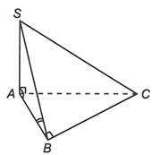 Cho hình chóp S.ABC có đáy là tam giác vuông tại B, SA vuông góc (ABC), SA = căn bậc 2 3 cm, AB = 1cm (ảnh 1)