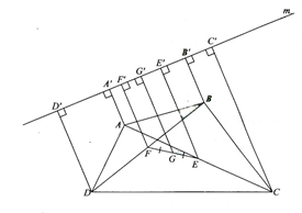Cho tứ giác ABCD. Có G là trung điểm của đoạn nối các trung điểm của hai đường chéo AC và BD (ảnh 1)