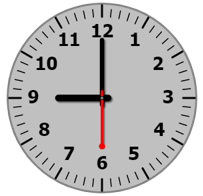 Kim giờ và kim phút của đồng hồ nào sau đây đang tạo thành góc vuông? (ảnh 3)