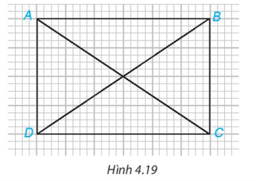 Trong Hình 4.19, hãy chỉ ra hai cặp tam giác bằng nhau (ảnh 1)