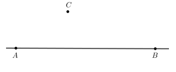 Vẽ đường thẳng đi qua C và song song với đường thẳng AB. (ảnh 7)