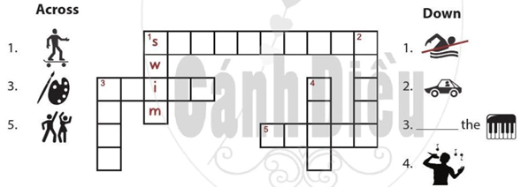 Complete the crossword puzzle Hoàn thành câu đố ô chữ (ảnh 1)