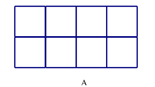  Diện tích hình chữ nhật: Tính diện tích hình chữ nhật A biết rằng 1 ô vuông có diện tích là 1cm2.AA D. 4 cm2       (ảnh 1)