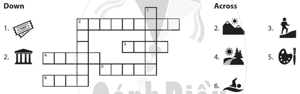 Complete the crossword puzzle Hoàn thành câu đố ô chữ (ảnh 1)