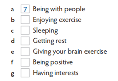 Which questions in the quiz tell us that these things are important for us? (Những câu hỏi nào (ảnh 1)