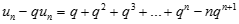 Tính giới hạn của dãy số un = q + 2q^2 + ... + nq^n với trị tuyệt đối q < 1 A. dương vô cùng B. âm vô cùng (ảnh 3)