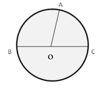 Cho hình tròn tâm O   Đường kính của hình tròn tâm O trên là:  (ảnh 1)