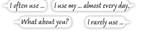 Speaking: Work in pairs. Compare your ideas and tell your partner how often you (ảnh 1)