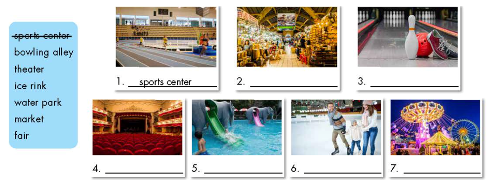 Match the words with the pictures. Listen and repeat (Ghép từ với hình thích hợp. Lắng nghe và lặp lại) (ảnh 1)