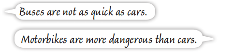 Write five sentences to compare different types of transport you know. Then share with (ảnh 1)
