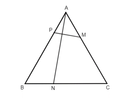 Cho tam giác đều ABC có độ dài cạnh bằng a. Trên các cạnh BC, CA, AB lần lượt  (ảnh 1)