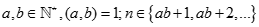 Cho a, b thuộc N*, (a, b) = 1; n thuộc {ab + 1, ab + 2, ...}. Kí hiệu rn là số cặp số (u,v) thuộc N* xN* sao cho n = au + bv. (ảnh 1)