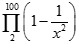 Tính giới hạn: lim [(1-1/2^2)( 1-1/3^2) ... (1 - 1/n^2)] A. 1 B. 1/2 C. 1/4 D. 3/2 Chọn B.  Cách 1:  lim [(1-1/2^2)( 1-1/3^2) ... (1 - 1/n^2)] (ảnh 3)