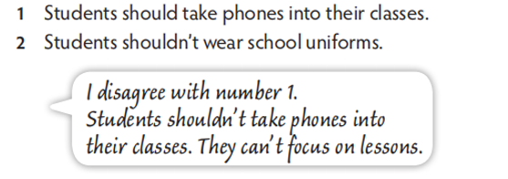 Speaking: Do you agree or disagree with these sentences? Work in pairs and tell (ảnh 1)