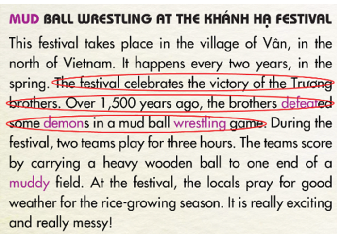 Read about writing festival blog posts. Then, read the blog post about the Khánh Hạ (ảnh 2)