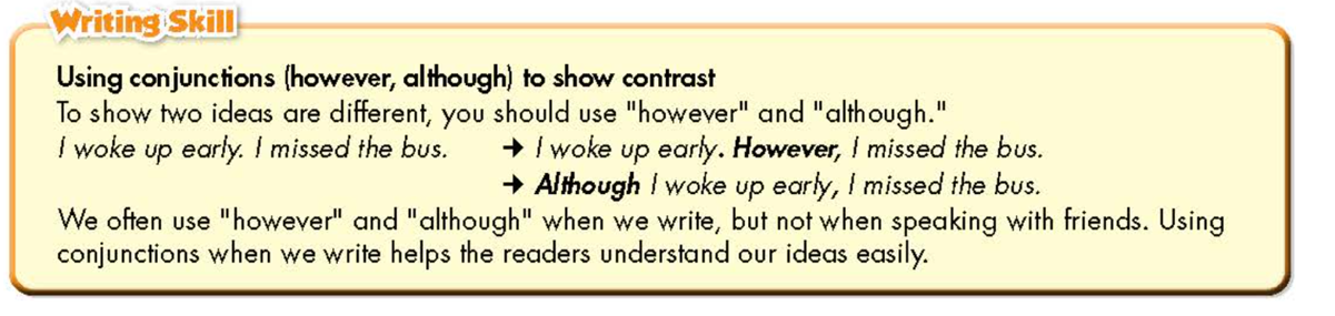 Read about using conjunctions. Then, read Anna’s paragraph again and underline (ảnh 1)