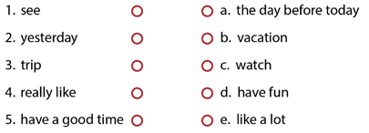 Match. Join the two words or phrases with the same or similar meaning  (ảnh 1)