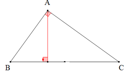 Cho tam giác ABC vuông tại A. Trực tâm của tam giác ABC là  A. điểm M trung điểm của BC; (ảnh 1)