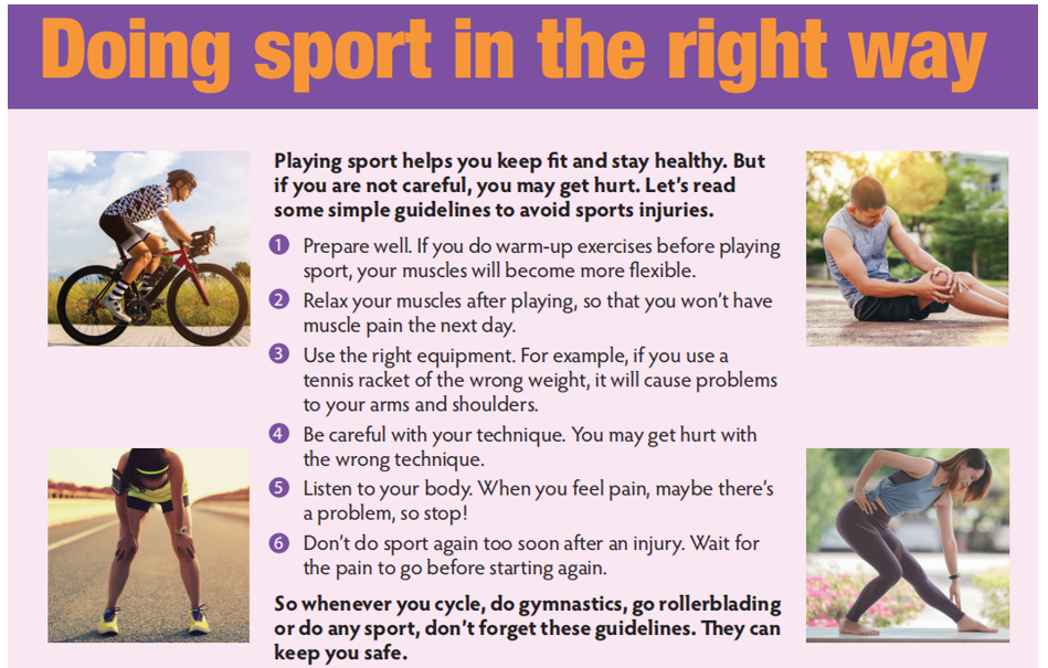 Read and listen to the article on page 25. Which sports are these guidelines for? (ảnh 1)