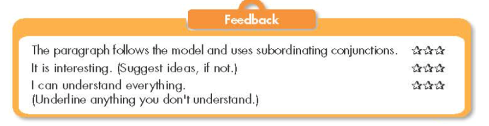 Now, write a paragraph about studying abroad. Use the Feedback form to help you (ảnh 1)