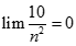 lim 10/ căn bậc hai n^4 + n^2 + 1 bằng : A. + vô cùng B. 10 C. 0 D. - vô cùng  (ảnh 4)