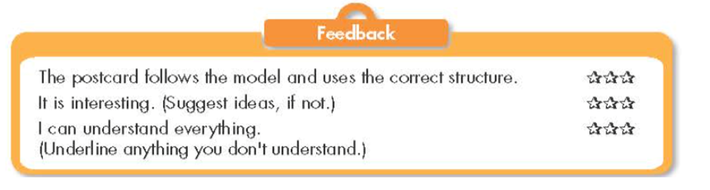 Now, write a postcard to your friend using two or three ideas from your notes in Speaking (ảnh 1)