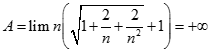 Giá trị của A = lim (căn bậc hai n^2 + 2n + 2 + n) bằng: A. dương vô cùng B. âm vô cùng C. 2 D. 1 (ảnh 2)