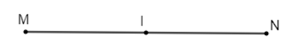 Cho đoạn thẳng MN có trung điểm là I. Các vectơ cùng hướng với vectơ MI là:  (ảnh 1)
