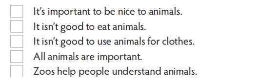 Reading: Tick (✓) the things you agree with. Then compare your ideas with a partner. (ảnh 1)