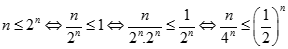 Cho dãy số (un) với un = n/4^n và un+ 1 / un < 1/2. Chọn giá trị đúng của lim un trong các số sau: (ảnh 5)