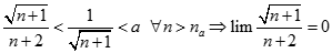 Giá trị của lim căn bậc hai n + 1 / n + 2 bằng: A. + vô cùng B. - vô cùng C. 0 D. 1 (ảnh 3)