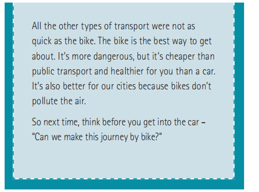 Read and listen to the article on page 69. Then write the type of transport under the (ảnh 3)