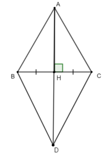 Cho tam giác ABC đều cạnh a. Tính độ dài vectơ AB + AC (ảnh 1)