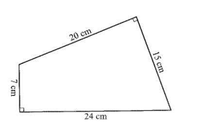 Tính thể tích một hình lăng trụ đứng có đáy là một tứ giác có hai góc vuông và độ (ảnh 1)