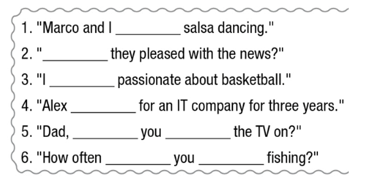 Maria said she and Marco loved salsa dancing.  Jeff asked me if they had been pleased with the news. (ảnh 1)