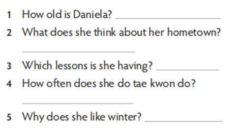 Listen again. Answer the questions. (Nghe lại một lần nữa. Trả lời những câu hỏi sau.) (ảnh 1)