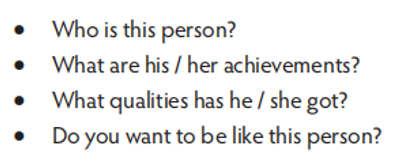 Choose a person you like. Write a text with the title ‘Why I like ...’. Write 60-80 words (ảnh 1)