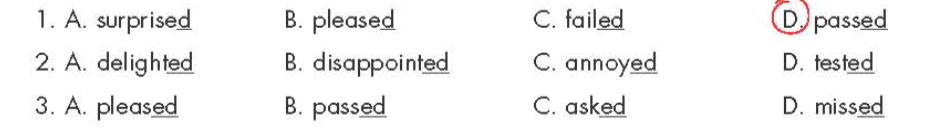 Circle the word that has the underlined part pronounced differently from the others (ảnh 1)