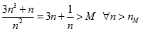Giá trị của lim 3n^3 + n/ n^2 bằng: A. + vô cùng B. - vô cùng C. 0 D. 1 (ảnh 3)