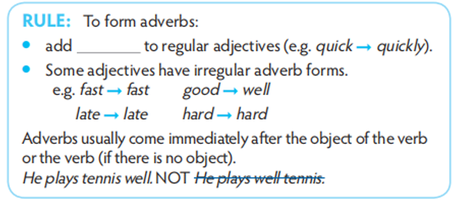 Complete the rule. (Hoàn thành quy tắc.)   (ảnh 1)