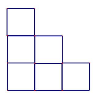Diện tích hình sau gồm số ô vuông là: (ảnh 1)