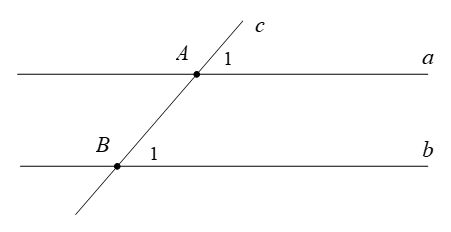 Cho hình vẽ, biết a song song b và tổng số đo của góc A1 và góc B1 là 100°. Số đo góc B1 là    (ảnh 1)