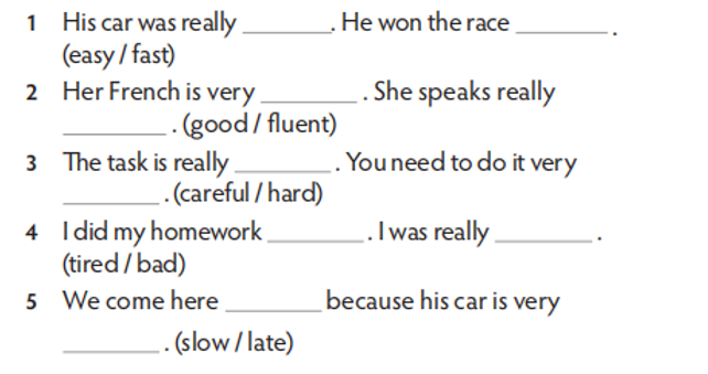 Complete the sentences. Choose the correct words and write them in the correct form (ảnh 1)