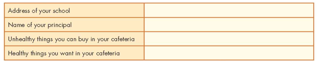 Now, complete the table about your school. Address of your school (Bây giờ (ảnh 1)