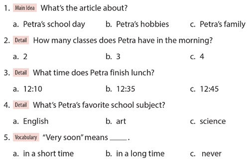 Read the article. Circle the correct answers. Đọc bài báo. Khoanh tròn các câu trả lời đúng (ảnh 1)