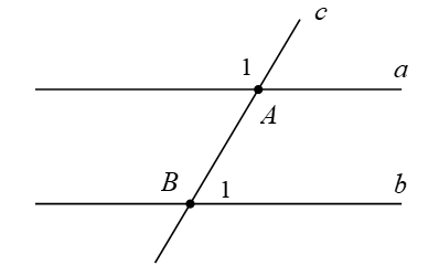 Cho hình vẽ, biết a song song b và góc A1= 2 góc B1 . Số đo góc B1 là (ảnh 1)