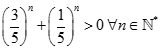 lim 5^n - 1 / 3^n + 1 bằng A. + vô cùng B. 1 C. 0 D. - vô cùng  (ảnh 5)