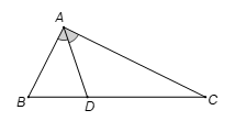 Tam giác ABC vuông tại A, có AB = c, AC = b. Gọi D là chân đường phân giác trong góc A. Tính AD theo b và c. (ảnh 1)
