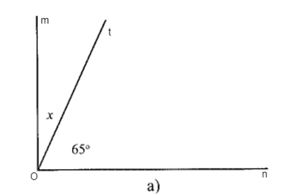 Không sử dụng thước đo độ, hãy tìm giá trị của x trong các trường hợp sau: (ảnh 2)
