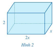 Một số tình huống trong cuộc sống dẫn đến việc cộng, trừ hai đa thức một biến, chẳng hạn, ta phải tính tổng diện tích các mặt của hình hộp chữ nhật (Hình 2) có độ dài cạnh đáy là x (m), 2x (m) và chiều cao là 2 (m). (ảnh 1)